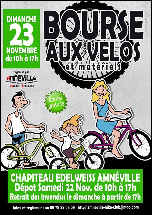 Affiche, bourse aux vélos - Amnéville Bike Club