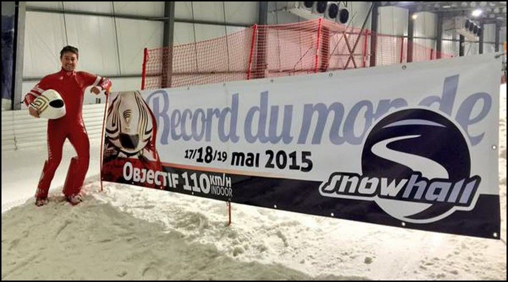 Record du monde à skin dans une salle indoor, Snowhall Amnéville